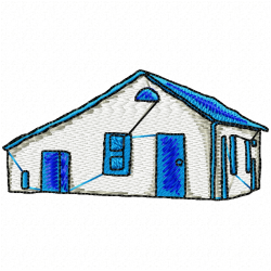 Houses Bulding Embroidery Design 4 Houses Bulding Embroidery Design 4
